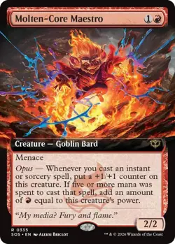 Molten-Core Maestro Extended Art - Secrets of Strixhaven - MTG - Image 1