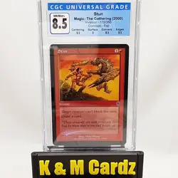 MTG - Invasion - Stun - Foil - Graded - CGC 8.5 - Image 1