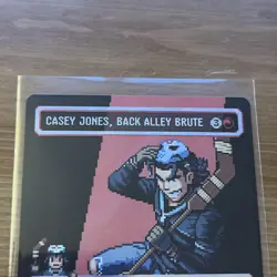 MTG TMNT Casey Jones, Back Alley Brute Borderless Surge Foil Pixel 0090 - Image 2