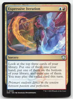 Expressive Iteration 309 SOC Commander: Secrets of Strixhaven Magic MTG NM - Image 1