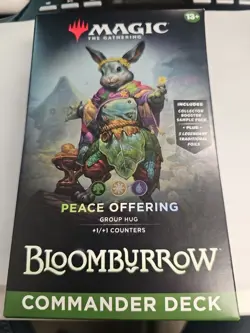MTG Magic: The Gathering Bloomburrow Commander PEACE OFFERING Deck New Sealed - Image 1