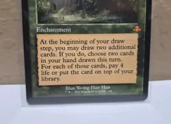 MTG Sylvan Library (Retro Frame) Regular Dominaria Remastered Mythic - Image 2