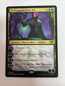 Professor Dellian Fel Secrets of Strixhaven #214 Mythic - Image 1