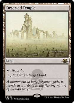 Deserted Temple [Modern Horizons 3] Magic MTG - Image 1