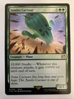 Final Fantasy-Jumbo Cactuar - MTG- # 191 - NM - Image 1