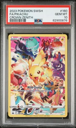 [PSA 10 ] Pikachu Crown Zenith 160/159 Secret Rare Full Art Holo Pokemon - Image 1
