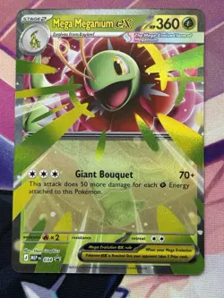 Mega Meganium ex - 034 034 Holo Promo ME: Mega Evolution Promo Pokemon NM - Image 1