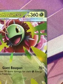 Mega Meganium ex - 034 034 Holo Promo ME: Mega Evolution Promo Pokemon NM - Image 3