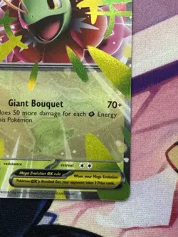 Mega Meganium ex - 034 034 Holo Promo ME: Mega Evolution Promo Pokemon NM - Image 4