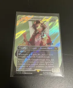 Aerith Gainsborough (Borderless) (Surge Foil) - FINAL FANTASY (FIN) MTG - Image 1