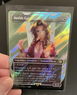 Aerith Gainsborough (Borderless) (Surge Foil) - FINAL FANTASY (FIN) MTG - Image 3