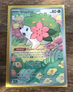 Pokemon TCG Shaymin Illustration Rare Card 185/182 Sv10: Destined Rivals - Image 1