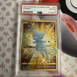 2021 Pokemon Celebrations Mew #025/025 Secret Rare Holo Full Art PSA 10 - Image 1