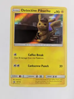Detective Pikachu SM190 Promo SM Black Star Promos Holo Pokemon TCG NM - Image 1