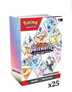 Pokemon TCG Prismatic Evolutions BOX BOOSTER BUNDLE CASE 25ct Factory Sealed - Image 2