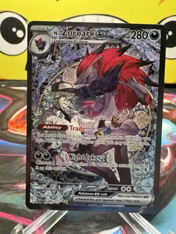 Pokemon TCG N's Zoroark Ex SIR 286/217 Ascended Heroes English NM - Image 1