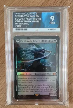2025 MTG Final Fantasy Sephiroth, Fabled Soldier Foil #115 ACE 9 POP 1 - Image 1