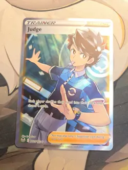 Pokemon! Judge - Full Art Ultra Rare - Silver Tempest TG - TG25/TG30 - NM - Image 1