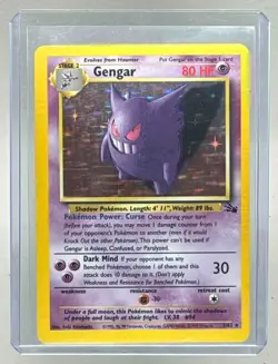 Gengar 1999 Pokemon Fossil #5 Holo - Image 1