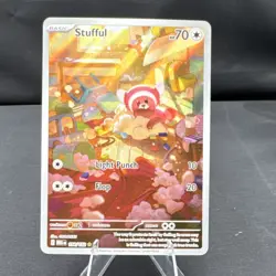 Pokemon tcg Stufful Mega Evolution Illustration Rare 154/132 NM - Image 1