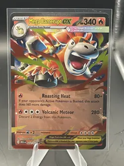 Pokemon Mega Evolutions Mega Camerupt EX 022/132 NM - Image 1