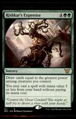 MTG - #127 Rishkar's Expertise - Commander: Kamigawa: Neon Dynasty - Image 1