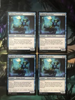 Stalked Researcher X 4 - Duskmourn: House of Horror Magic the Gathering MTG - Image 1