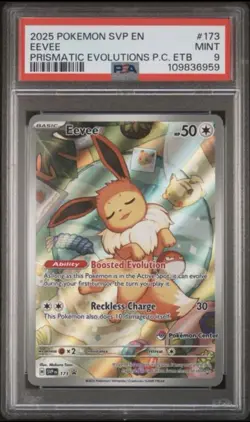 2025 Pokemon SVP Eevee #173 PSA 9 Pokemon Center Promo - Image 1