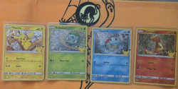 Pokemon McDonald's 25th Anniversary Pikachu Squirtle Charmander Bulbasaur HOLO - Image 1