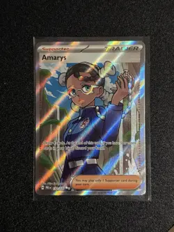 Amarys Prismatic Evolutions Ultra Rare Trainer Pokemon TCG SV 132/131 - Image 2