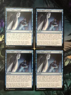 Don’t Make a Sound X 4 - Duskmourn: House of Horror Magic the Gathering MTG - Image 1