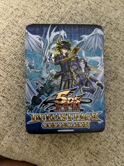 Yu-Gi-Oh! 5DS Duelist Pack Collectible Tin EMPTY - Yusei Fudo & Stardust Dragon - Image 1