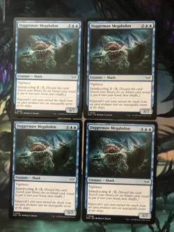 Daggermaw Megalodon X 4 - Duskmourn: House of Horror Magic the Gathering MTG - Image 1