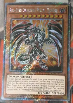 Red-Eyes Darkness Metal Dragon RA03-EN212 Platinum Secret Rare Near Mint Yugioh! - Image 1