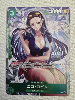 Nico Robin P-111 ASIA PROMO One Piece Mini-tin Pack Set vol.2 Japanese Rokushiro - Image 1