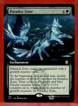 MTG - #391 Paradox Zone (Extended Art) - Commander 2021 - Image 1
