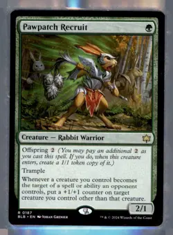 MTG - #187 Pawpatch Recruit - Bloomburrow - Image 1