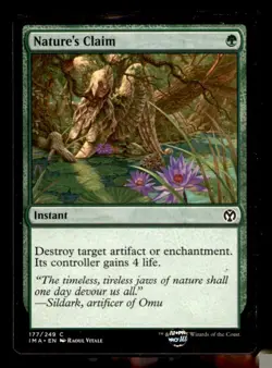 MTG - #177 Nature's Claim - Iconic Masters - Image 1
