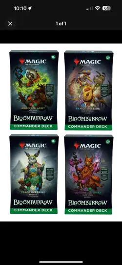 MTG Bloomburrow - Commander Deck Set of 4 - Magic the Gathering - New Sealed - Image 1