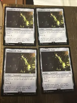MTG 4x Whispersilk Cloak Lord Of The Rings - Playset NM Magic LOTR - Image 1