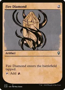 X 1 Fire Diamond NM Commander Legends Battle for Baldur's Gate 445 MTG - Image 1
