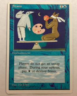 MTG 4th Edition STASIS LP (BIN) Graded Power - Image 1