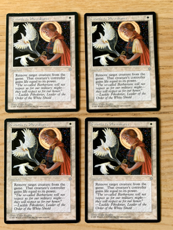 MTG 4x Swords to Plowshares Ice Age LP full playlet - Image 1