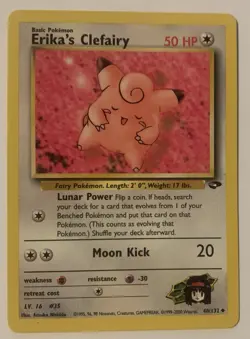ERIKA'S CLEFAIRY 40/132 UNLIMITED GYM CHALLENGE 2000 POKEMON TCG NM - Image 1