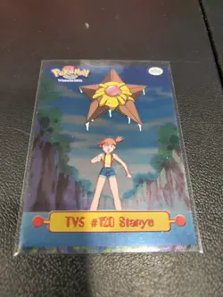 Pokemon **ERROR**Card Staryu #120 TV5 Topps Series 1 Holo - Image 1
