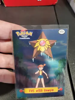 Pokemon **ERROR**Card Staryu #120 TV5 Topps Series 1 Holo - Image 5