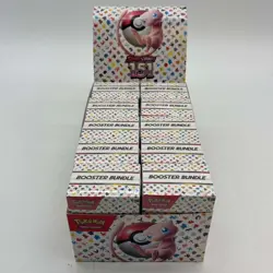 Auction #1 Pokemon TCG 151 Bundle Display Unsealed w/Acrylic (10 BUNDLES SEALED) - Image 1
