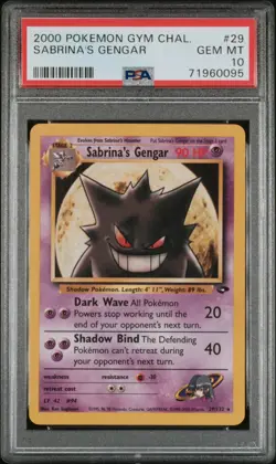 2000 POKEMON GYM CHALLENGE #29 SABRINA'S GENGAR PSA 10 - Image 1