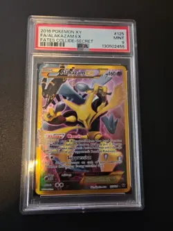 PSA 9 Alakazam EX - 125/124 - Fates Collide - 2016 Pokemon - Image 1
