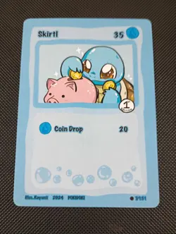 Skirtl (Squirtle) 7/151 - Pokidoki First Edition Fan Art - Pokemon - Image 1
